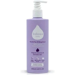 Coconut Baby Gel de duș pentru copii fără parfum 1×200 ml, gel de duș pentru copii