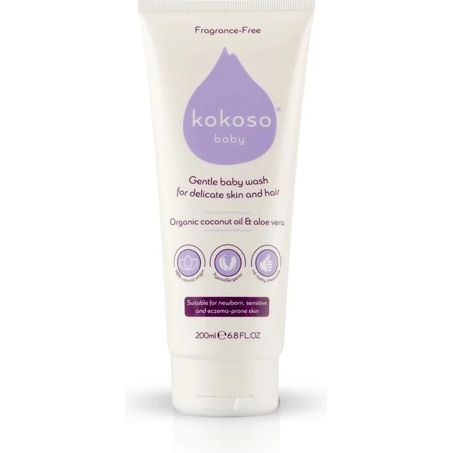 Coconut Baby Gel de duș pentru copii fără parfum 1×200 ml, gel de duș pentru copii
