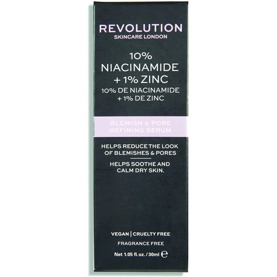 Revolution Skincare Blemish and Pore Refining Serum - 10% Niacinamide + 1% Zinc Serum 1×1 buc