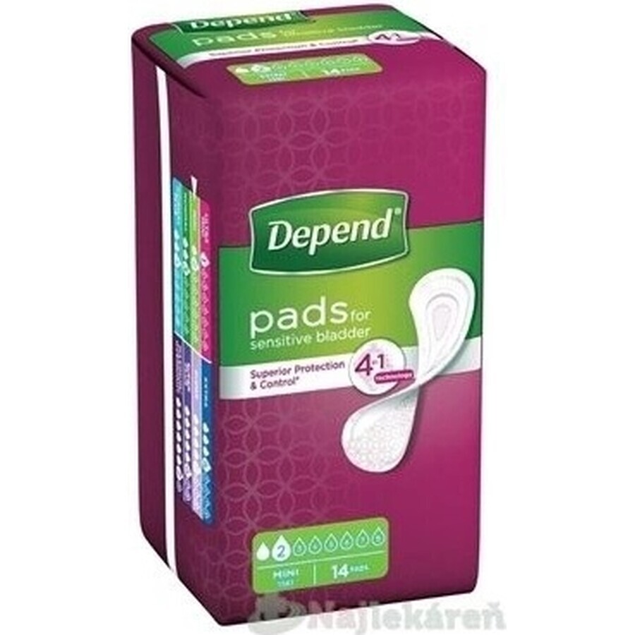 DEPEND MINI 1×14 stuks, incontinentiemateriaal