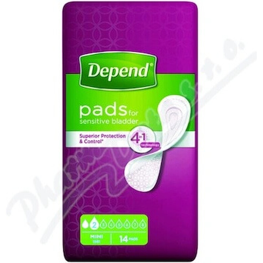 DEPEND MINI 1×14 stuks, incontinentiemateriaal