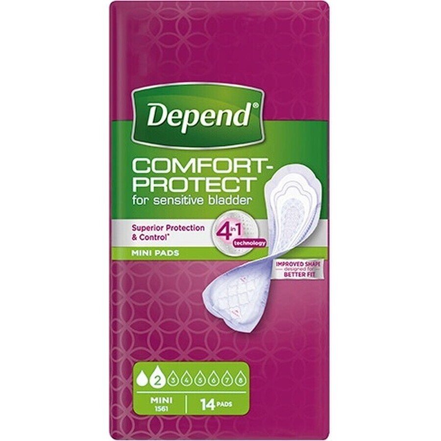 DEPEND MINI 1×14 stuks, incontinentiemateriaal