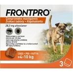 FRONTPRO® antiparasitaire kauwtabletten voor honden (4-10 kg) 1×3 tbl, antiparasitaire tabletten