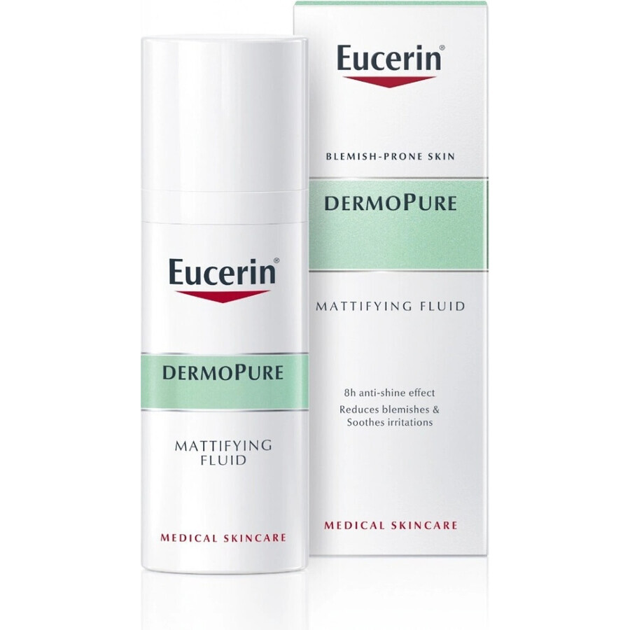 Eucerin DERMOPURE émulsion matifiante 1×50 ml, peau à problèmes