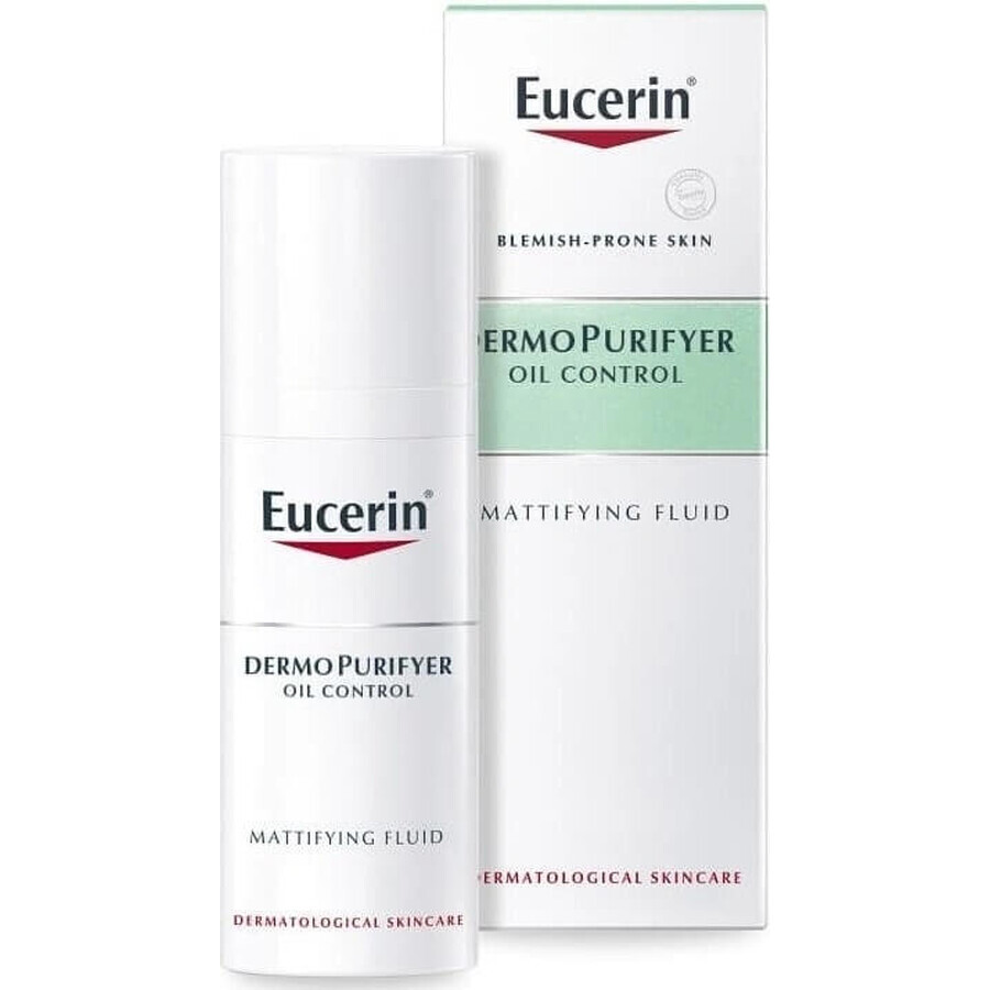 Eucerin DERMOPURE émulsion matifiante 1×50 ml, peau à problèmes