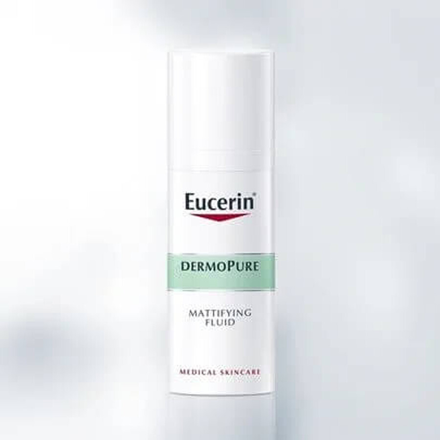 Eucerin DERMOPURE émulsion matifiante 1×50 ml, peau à problèmes