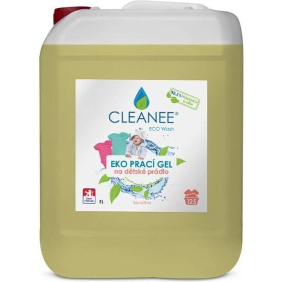 Gel de spălare pentru rufe pentru copii EKO Cleanee 5L 1×1500 ml, gel de spălare