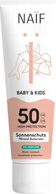 NA&#207;F Zonnebrandcr&#232;me SPF 50 voor kinderen en baby&#39;s geurvrij 1&#215;100 ml, zonnebescherming