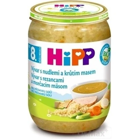 VIVAR ORGANIC HIPP BIO VIVAR CON CARNE DI TURCO E TURCHESE 1×190g, antipasto, brodo