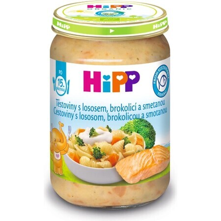 HiPP Pasta with salmon, broccoli and cream from the UK. 14 months 1×250 g, baby meat appetizer