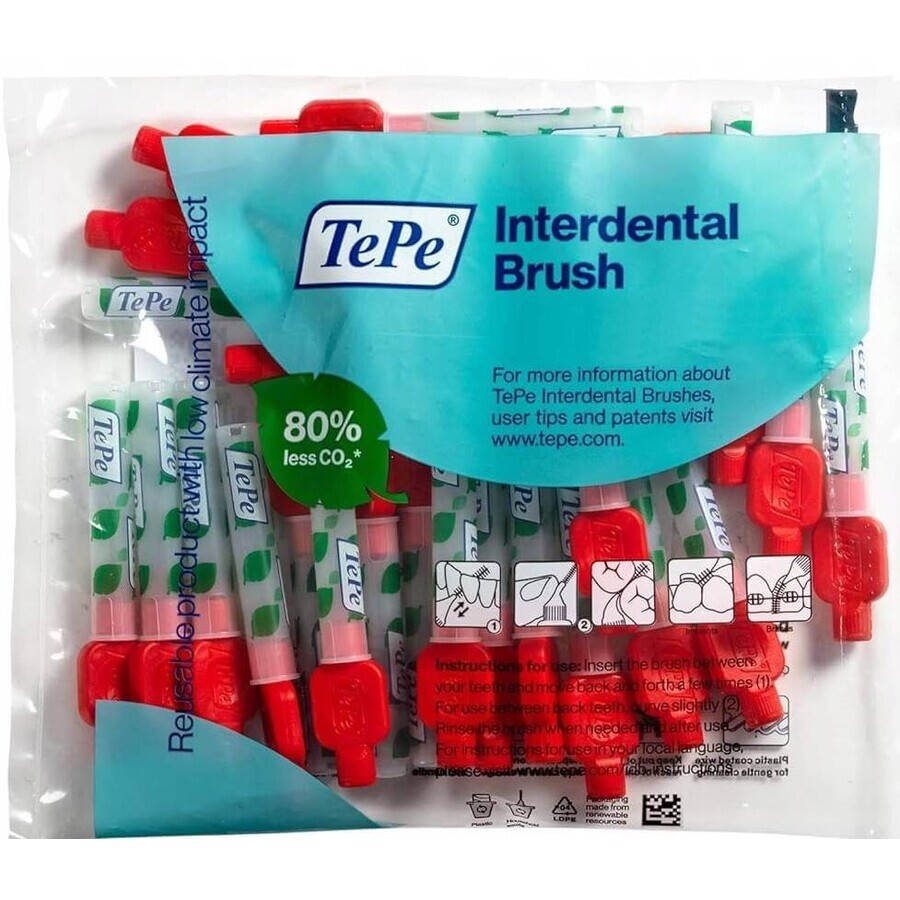 TOOTH K TEPE ID-B ID-B 0.5 25KS CERVENA INTERDENTAL 1×25 pcs, interdental toothbrush