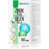 EDENPharma ZINOC 15 mg + SELEN 50 µg 1×100 tbl, complemento alimenticio