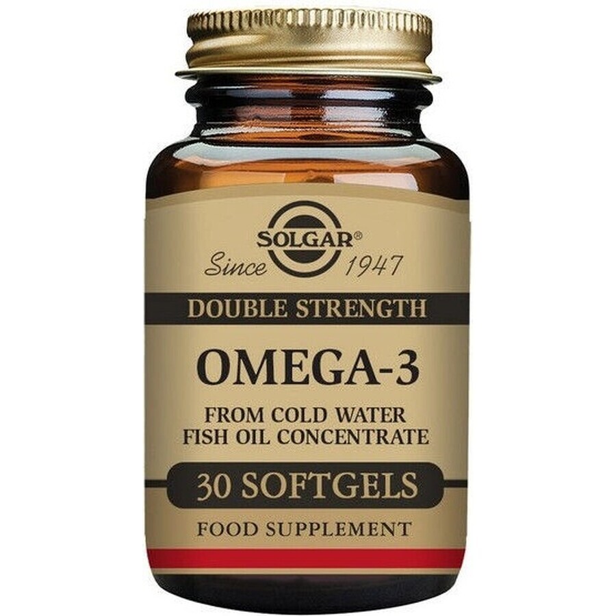 Solgar Omega-3 Dubbel Sterkte Koudwater Visolie 30 capsules 1×30 tbl