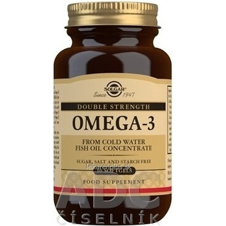 Solgar Omega-3 Dubbel Sterkte Koudwater Visolie 30 capsules 1×30 tbl