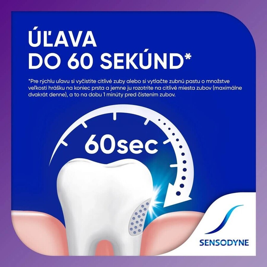 Sensodyne Rapid 1x75 ml, Zahnpasta für empfindliche Zähne