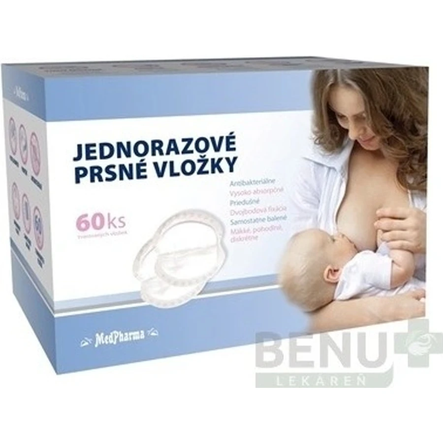 MedPharma SINGLE USE BREAST INSERTS 1×60 stuks, borstkompressen