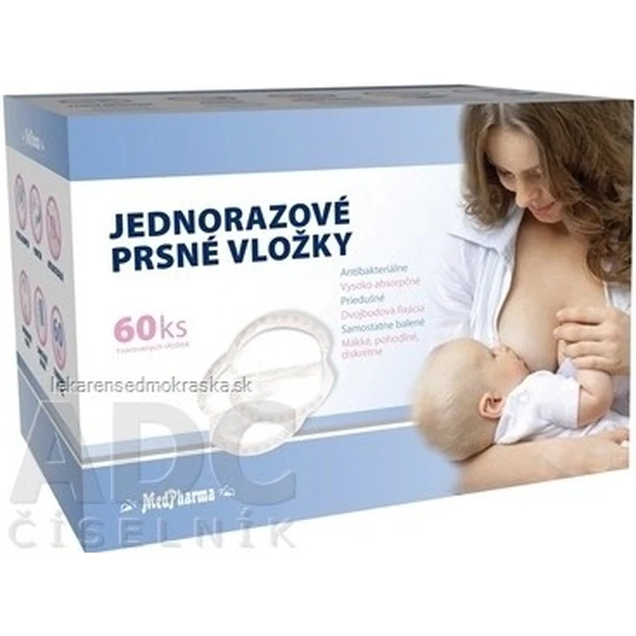 MedPharma SINGLE USE BREAST INSERTS 1×60 stuks, borstkompressen