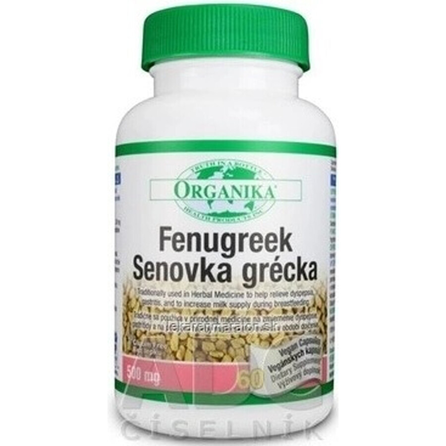 ORGANISKA Fenegriek 1×60 cps, voedingssupplement