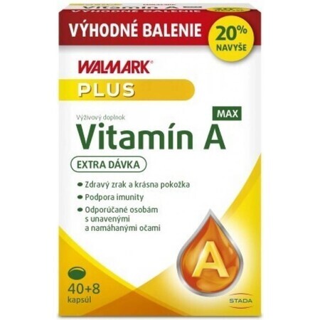 WALMARK Vitamine A MAX Kerst 1×48 cps, 40+8 extra