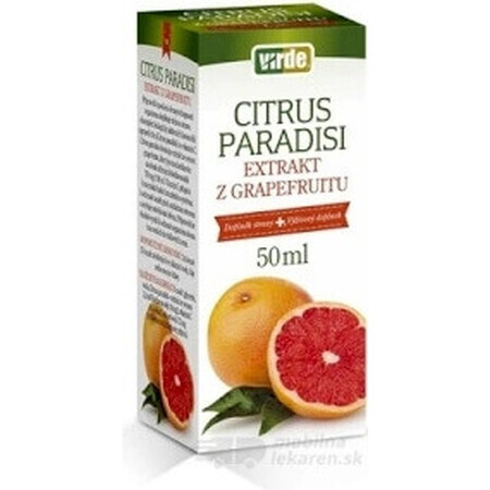 VIRDE CITRUS CITRUS PARADISI 1×50 ml, gouttes d'extrait de pamplemousse