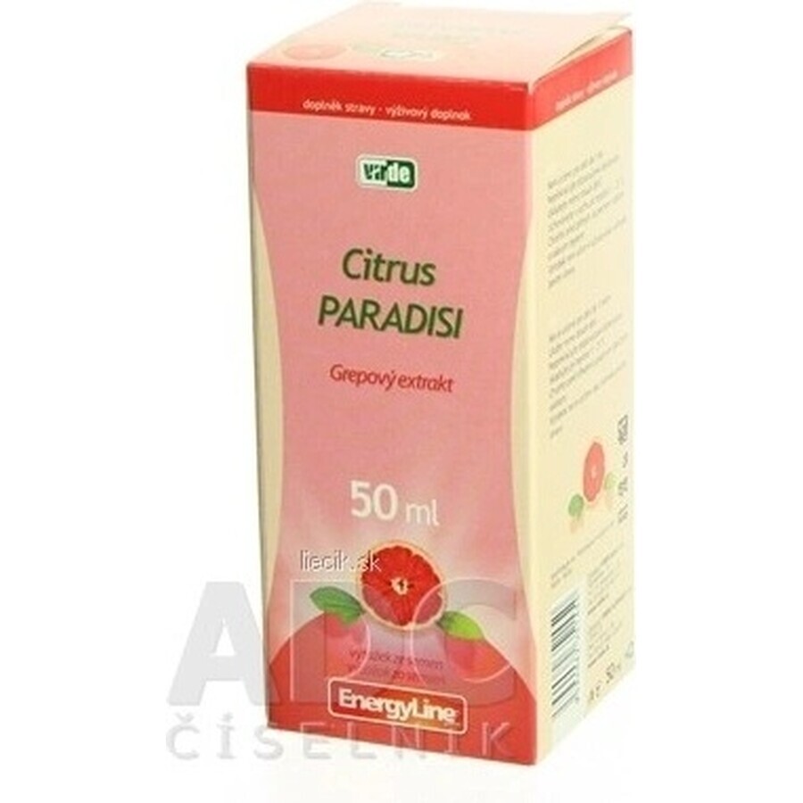 VIRDE CITRUS CITRUS PARADISI 1×50 ml, gouttes d'extrait de pamplemousse