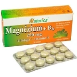 Naturica MAGNEZIUM 250 mg+B6+Ginkgo+vitamin E 1×30 tbl, food supplement