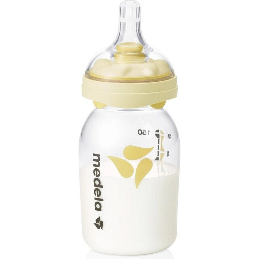 Medela biberon pentru copii alăptați Calma - cu biberon 150 ml 1×150 ml, biberon pentru copii alăptați