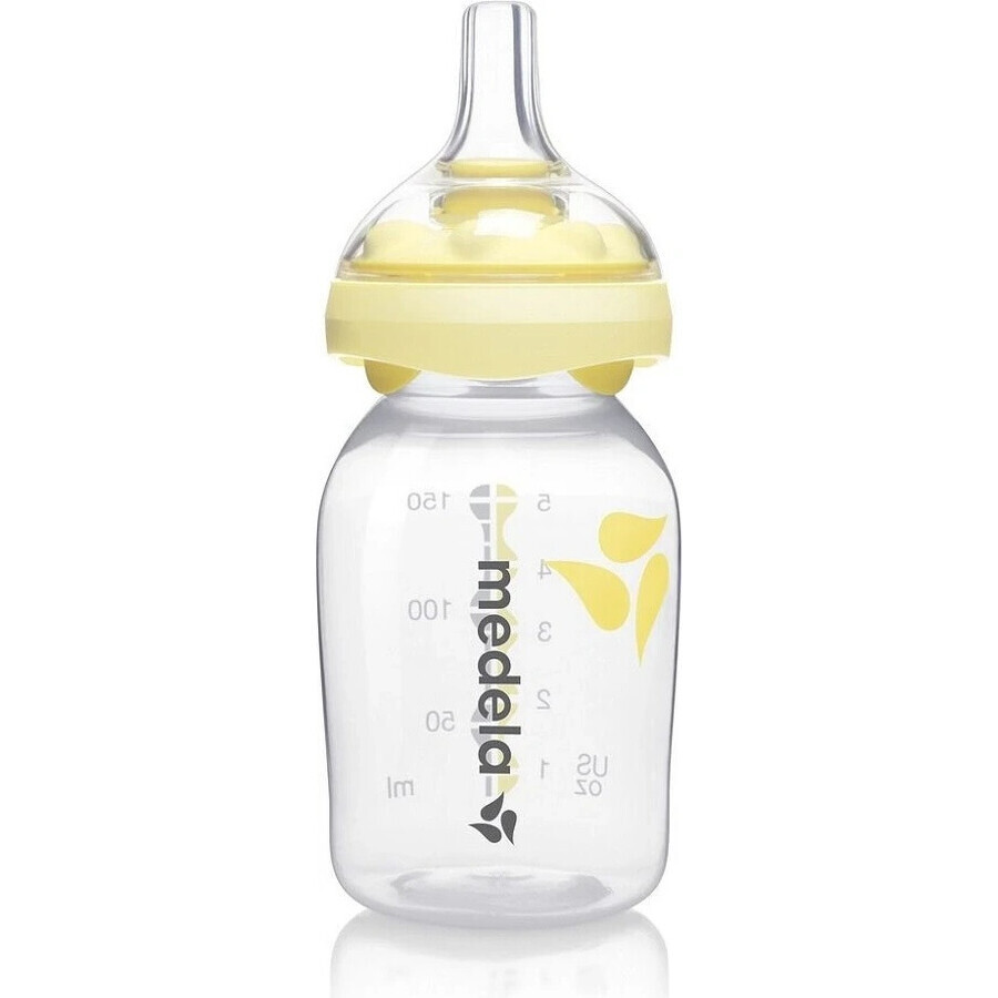 Medela biberon pentru copii alăptați Calma - cu biberon 150 ml 1×150 ml, biberon pentru copii alăptați