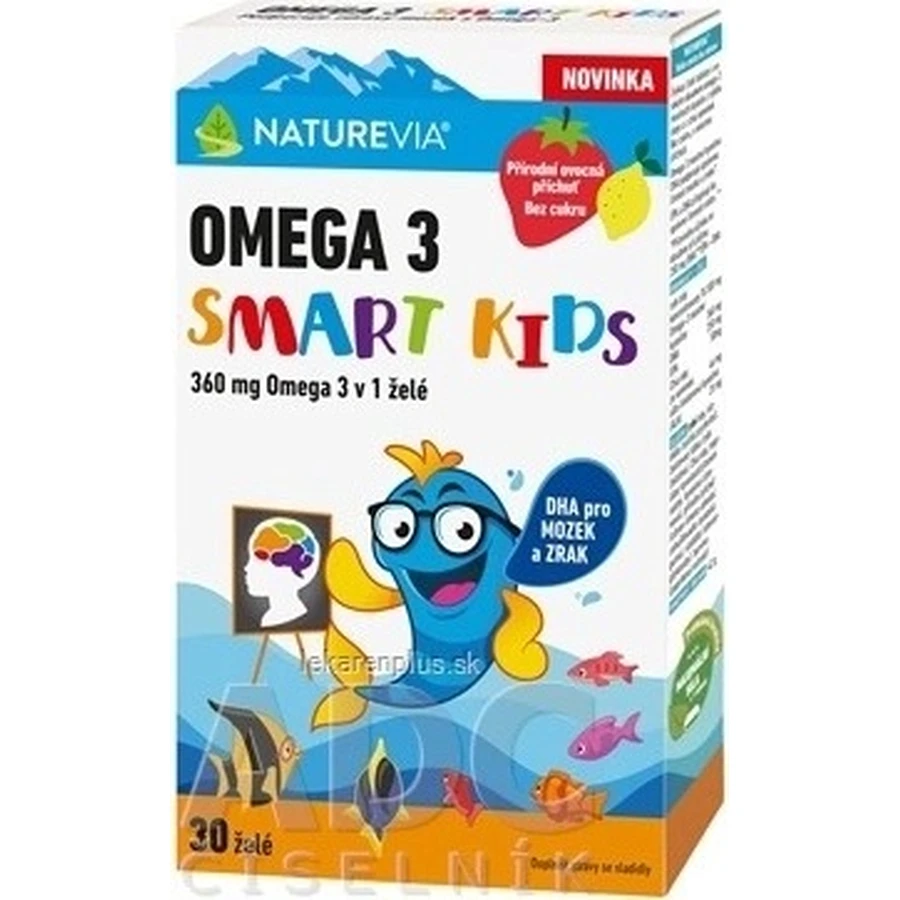 NATUREVIA OMEGA 3 SMART KIDS (30 żelków) 1×30 tbl, żelki do żucia: ceny i cechy