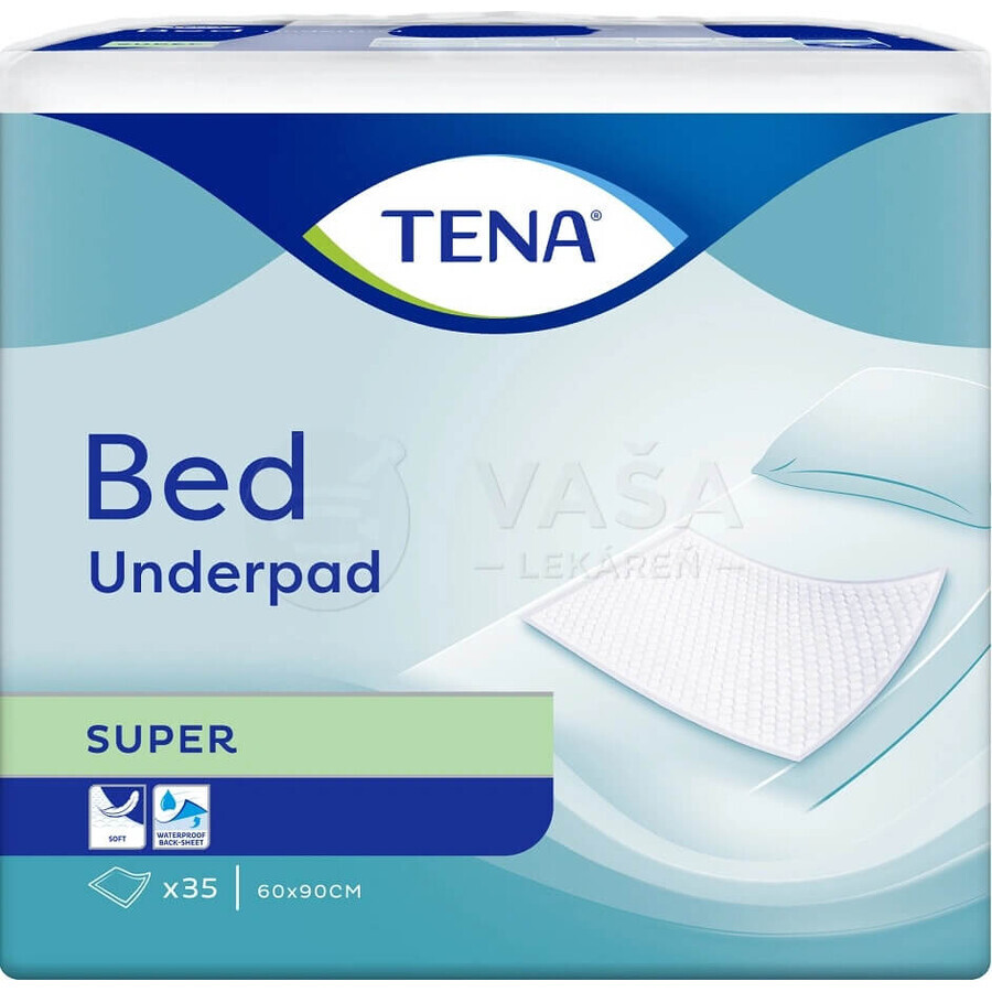 TENA Bed Super 1×35 pcs, absorbent pads, 60x90 cm