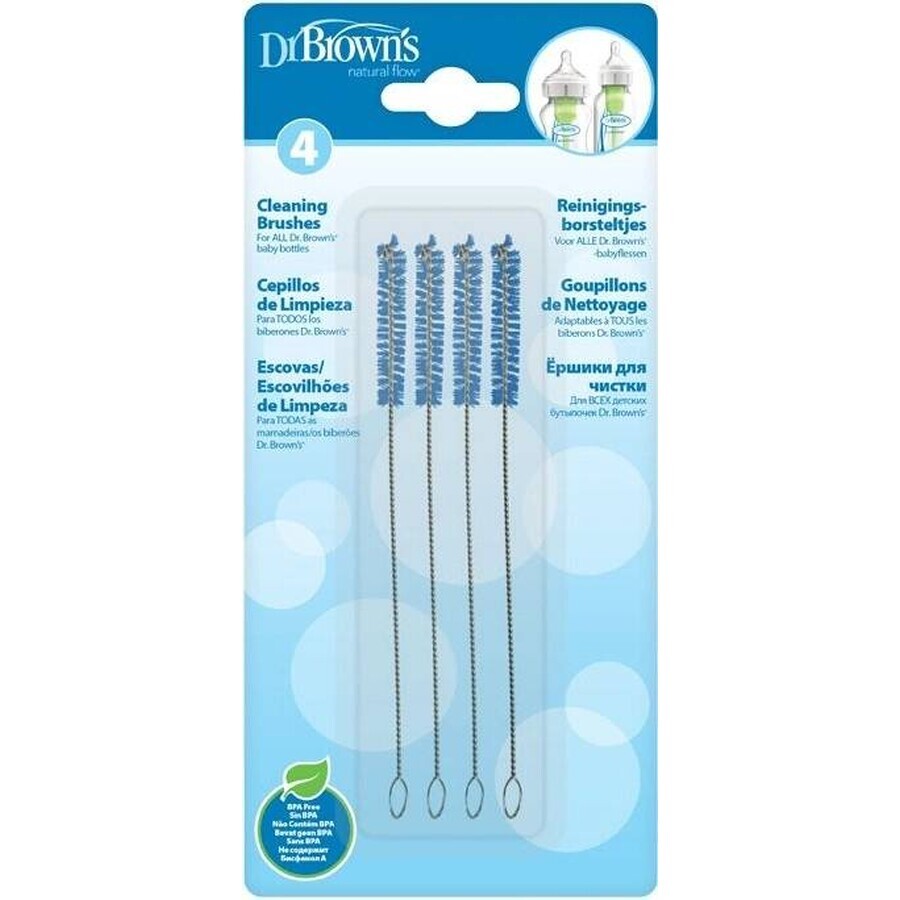 DR.BROWNS Brosses de nettoyage de bouteilles 4 pcs (D620) 1×4 pcs, brosse à bouteilles