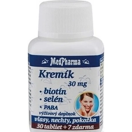 MedPharma KREMIK 30mg+Biotine+Selenium+PABA 1×37 tbl