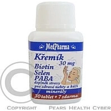 MedPharma KREMIK 30mg+Biotine+Selenium+PABA 1×37 tbl