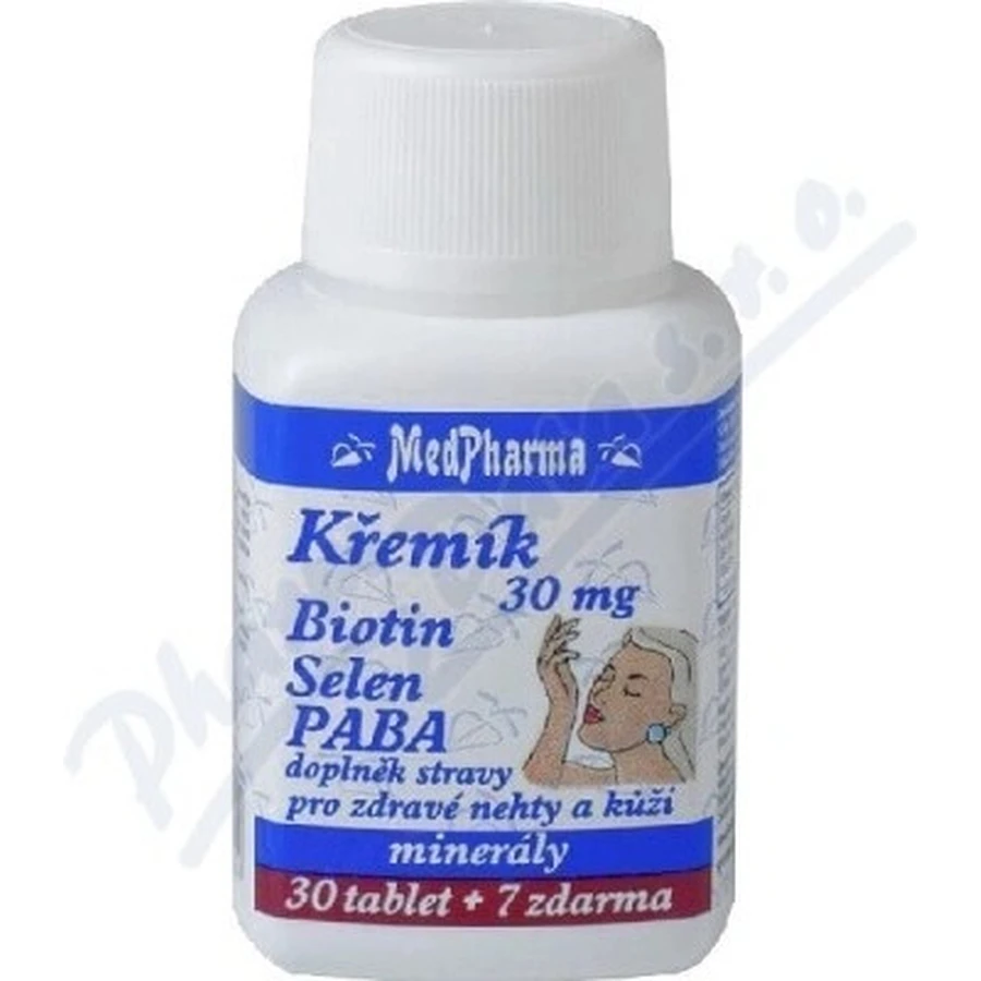 MedPharma KREMIK 30mg+Biotine+Selenium+PABA 1×37 tbl