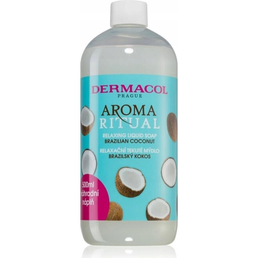 Dermacol Aroma Ritual - liquide de remplissage. Savon brésilien à la noix de coco 1×500 ml