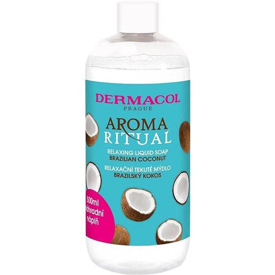 Dermacol Aroma Ritual - liquide de remplissage. Savon brésilien à la noix de coco 1×500 ml