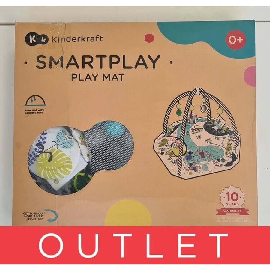 KINDERKRAFT Smartplay speelkleed 1×1 stuk, babydeken