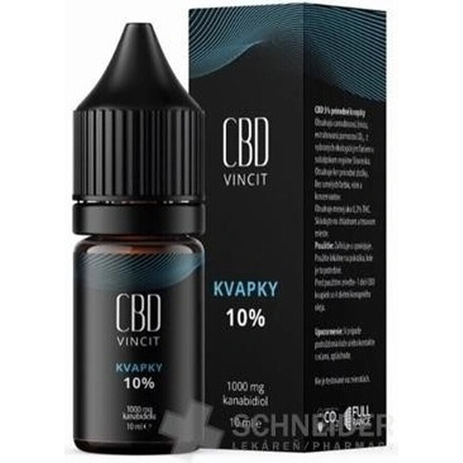 CBD Vincit picături 10% 1×10 ml, numai cu ingrediente naturale