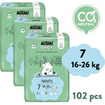 Muumi Baby Pants 7 XL 16-26 kg, 1×102pcs monthly pack of organic diapers, organic diapers