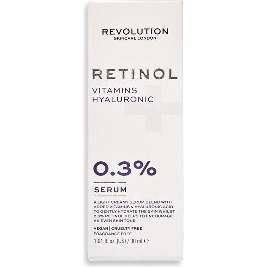 Revolution Skincare 0,3% Retinol met Vitaminen en Hyaluronzuur Serum 1×1 st