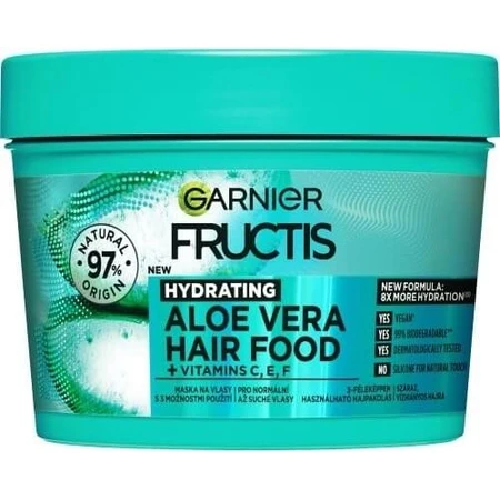 Garnier Fructis Hair Food Hydrating Aloe Vera Mask for normal to dry hair, 400 ml 1×400 ml, hair mask