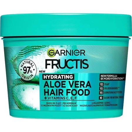 Garnier Fructis Hair Food Hydrating Aloe Vera Mask for normal to dry hair, 400 ml 1×400 ml, hair mask