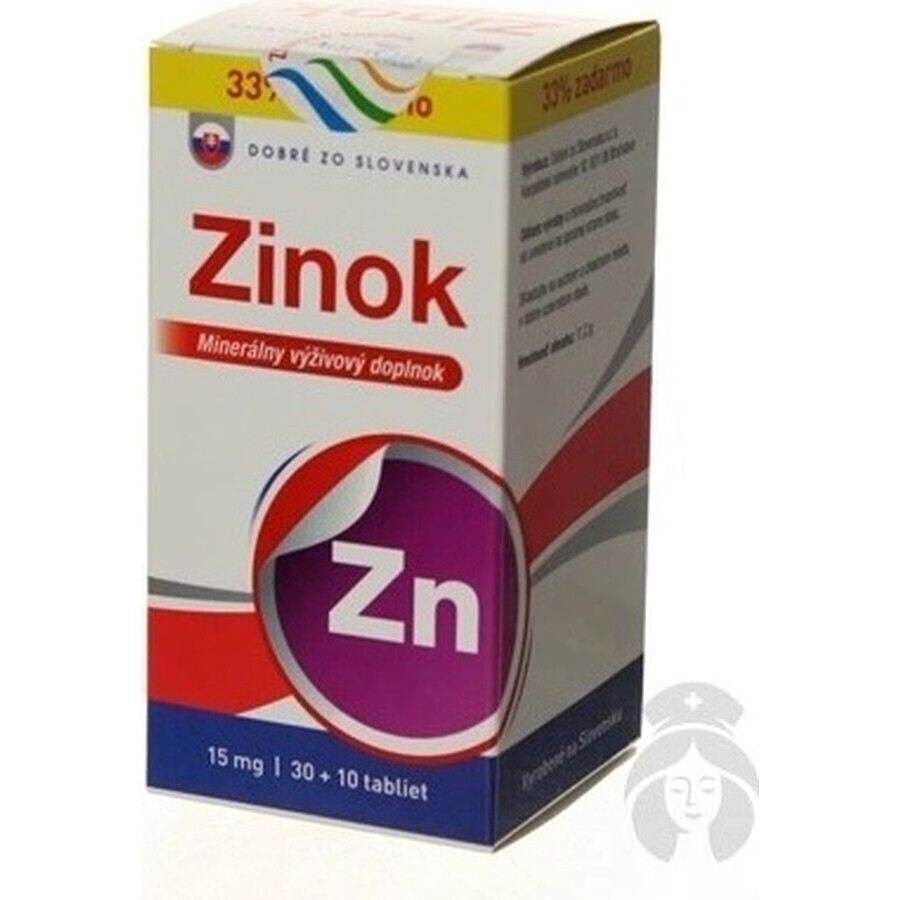 Bun de la SK Zinc 15 mg 1×40 tbl, 30+10 gratuit