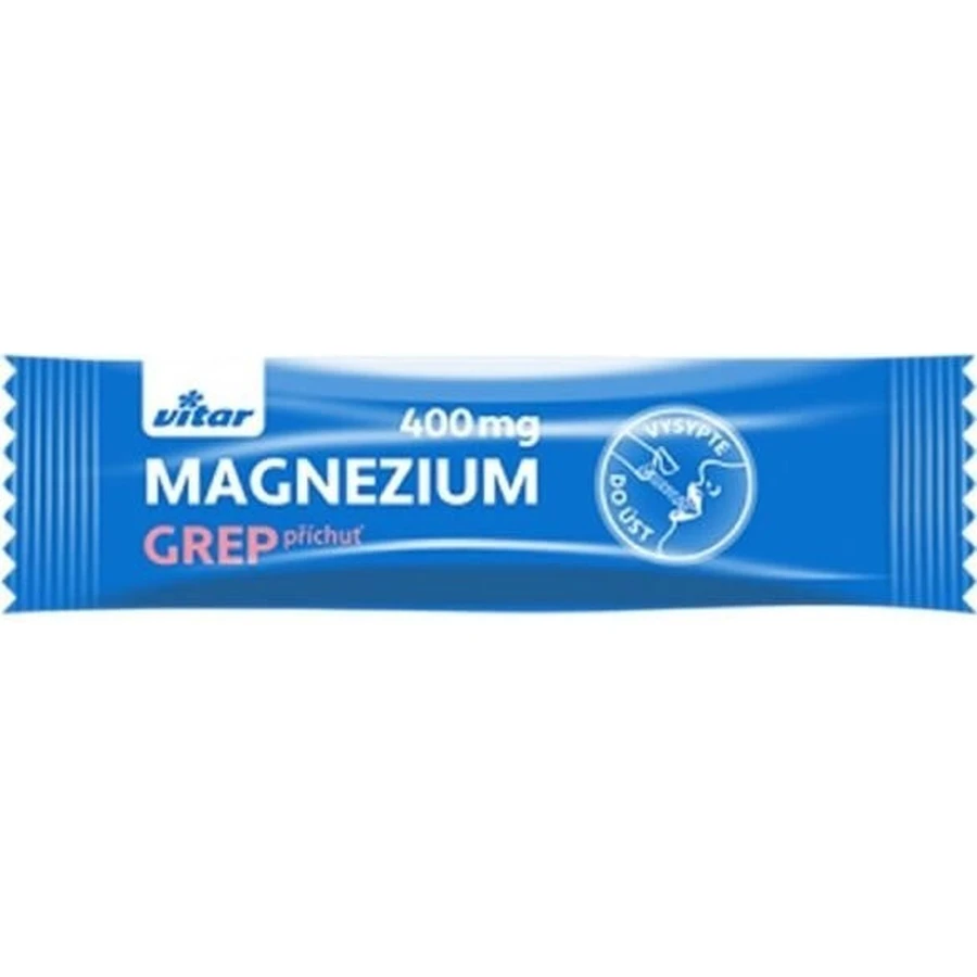 MAGNESIUM 400MG+B6+C 20 pcs GREP VITAR 1x20 pcs, sachets with grapefruit flavor
