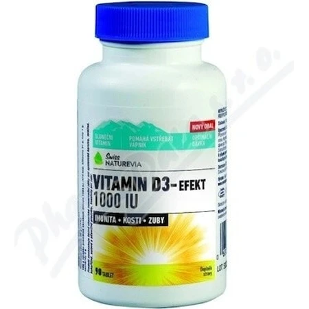 NATUREVIA VITAMINE D3 EFFECT 1000 IE 1×90 st, voedingssupplement