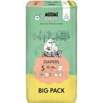 Muumi Baby 5 Maxi+ 10-16 kg, 1×132st maandverpakking biologische luiers, ECO Luiers