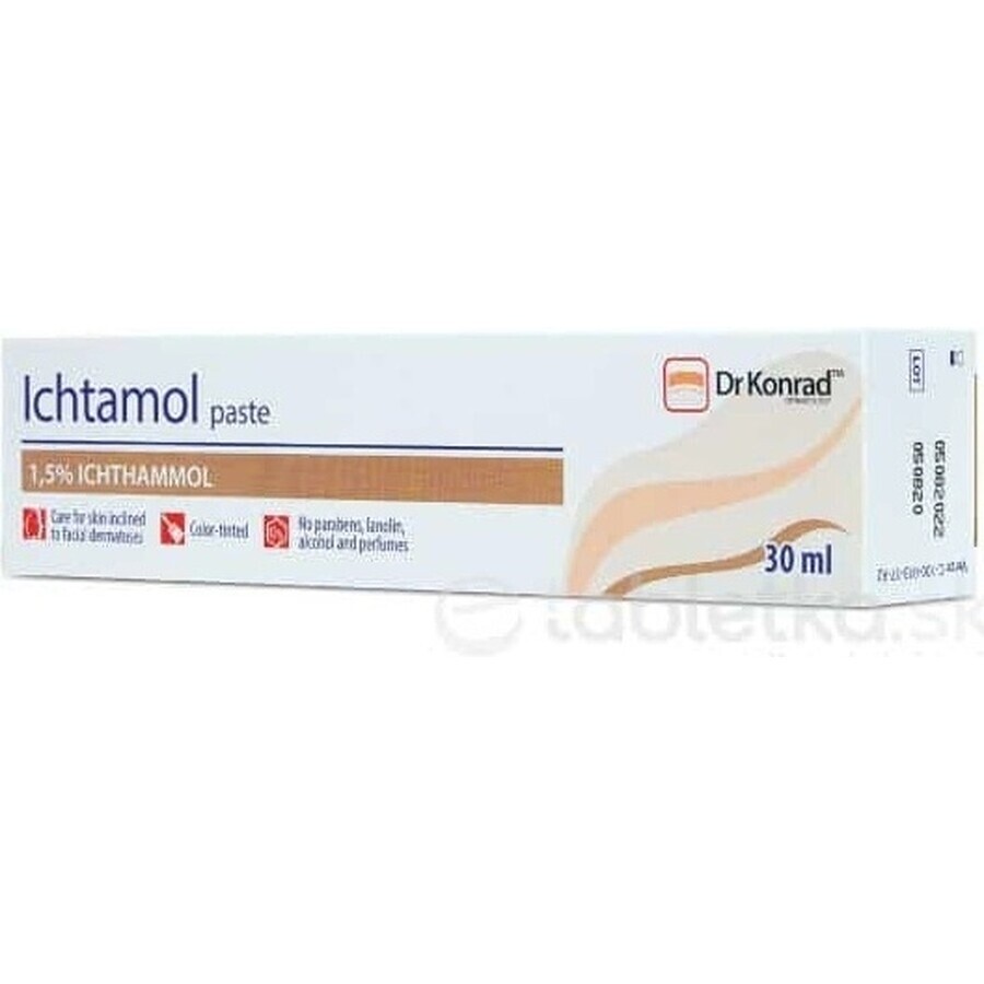 Dr Konrad Ichtamol pasta 1×30 ml, huidverzorging