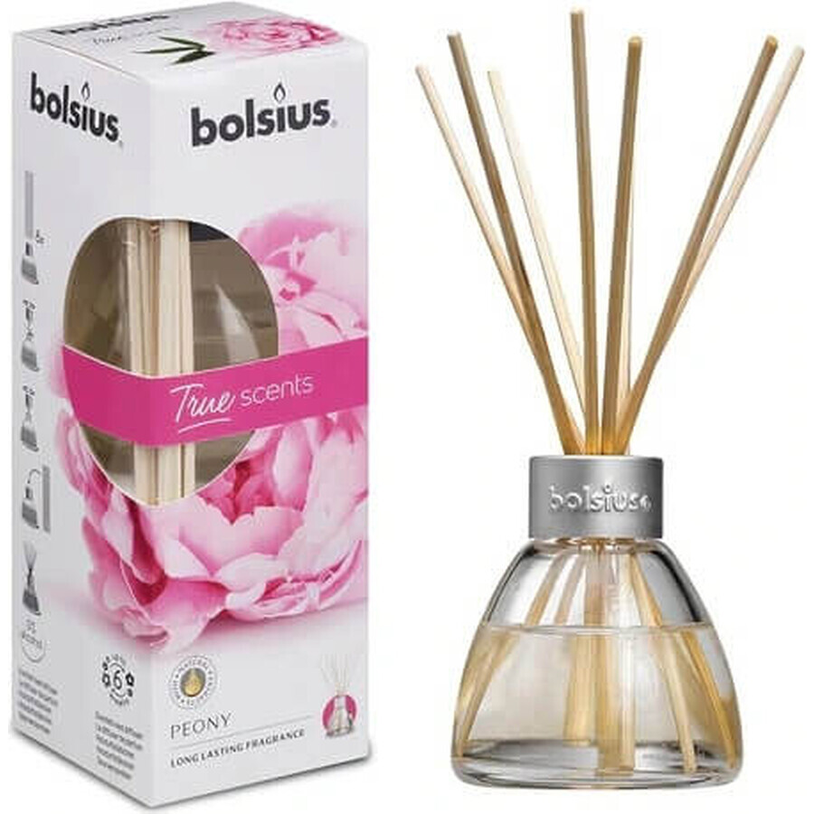 Bolsius Aromatic 2.0 Aromatischer Diffusor 45 ml Pfingstrose 1×45 ml, Aroma-Diffusor