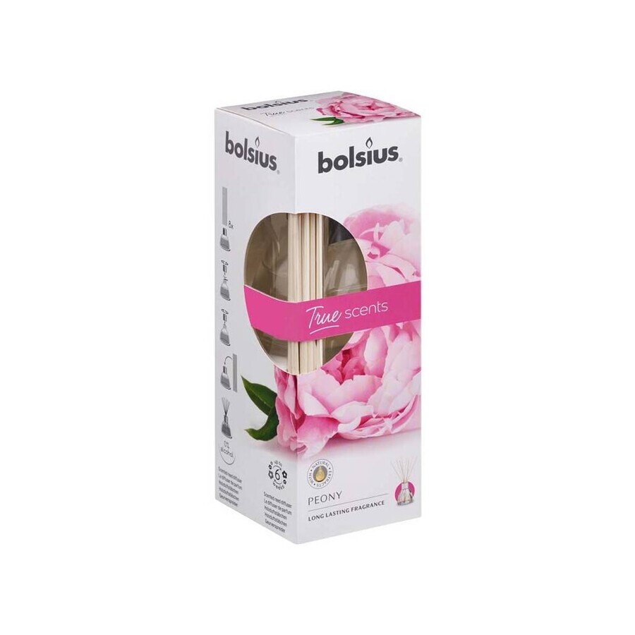 Bolsius Aromatic 2.0 Aromatischer Diffusor 45 ml Pfingstrose 1×45 ml, Aroma-Diffusor