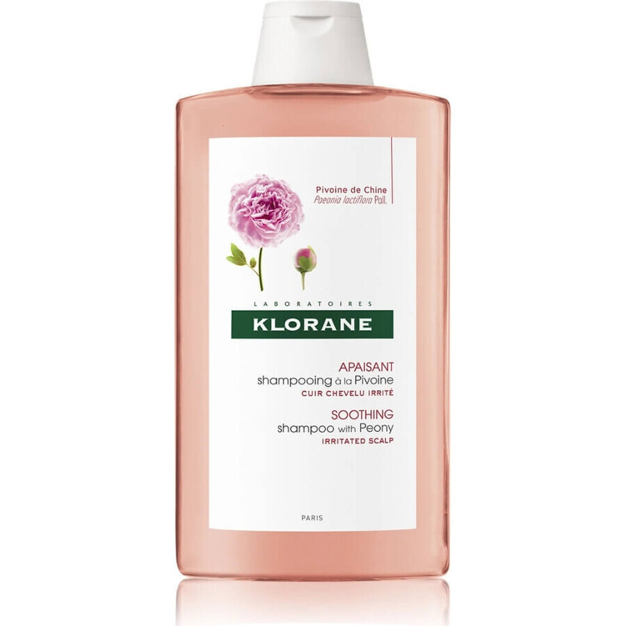 KLORANE SHAMPOOING à la pivoine biologique 1×200ml, shampooing pour cuir chevelu sensible et irrité